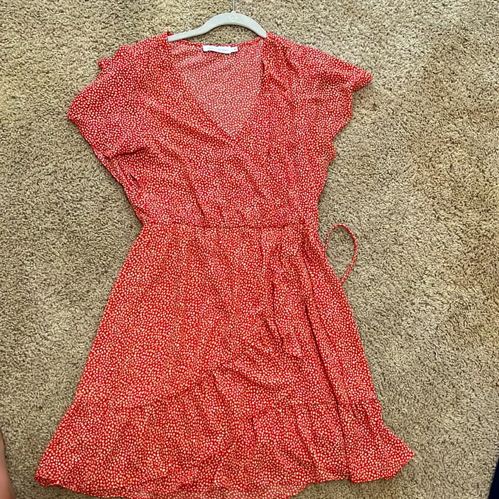 Coral Petal dress, L, never worn